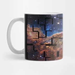 NASA JWST Carina Nebula imagery, tiled Mug